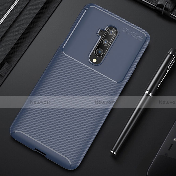 Silicone Candy Rubber TPU Twill Soft Case Cover for OnePlus 7T Pro