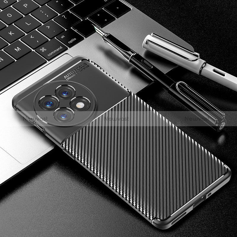 Silicone Candy Rubber TPU Twill Soft Case Cover for OnePlus Ace 2 Pro 5G