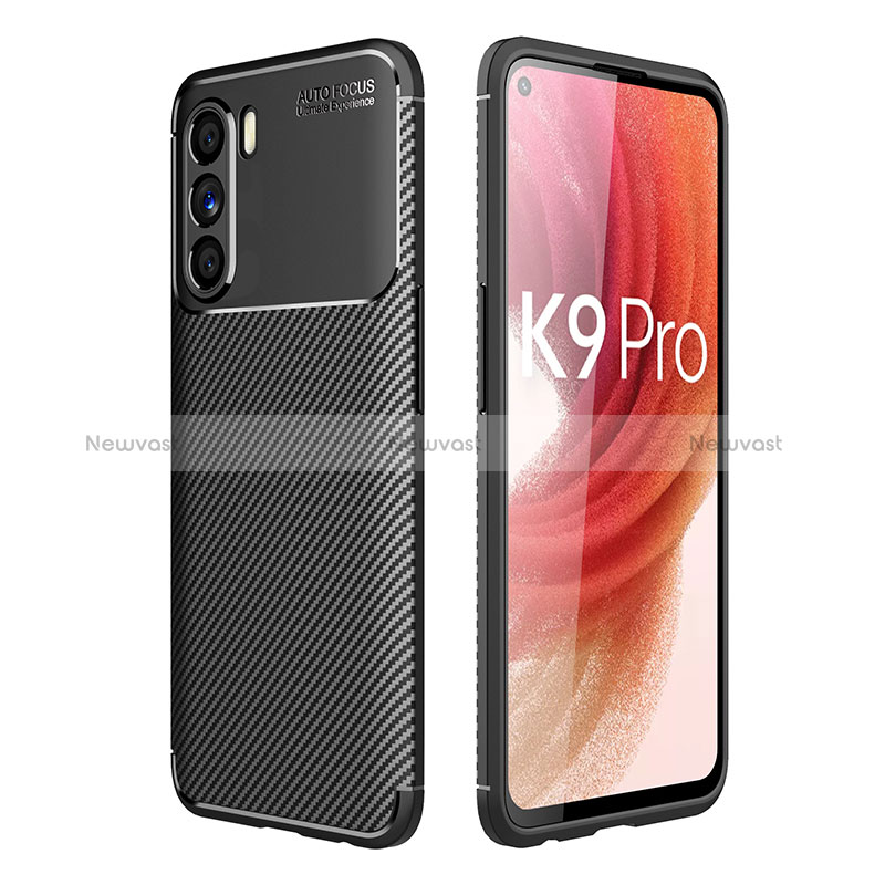 Silicone Candy Rubber TPU Twill Soft Case Cover for Oppo K9 Pro 5G