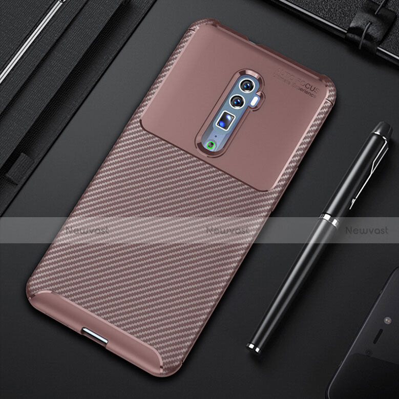 Silicone Candy Rubber TPU Twill Soft Case Cover for Oppo Reno 10X Zoom