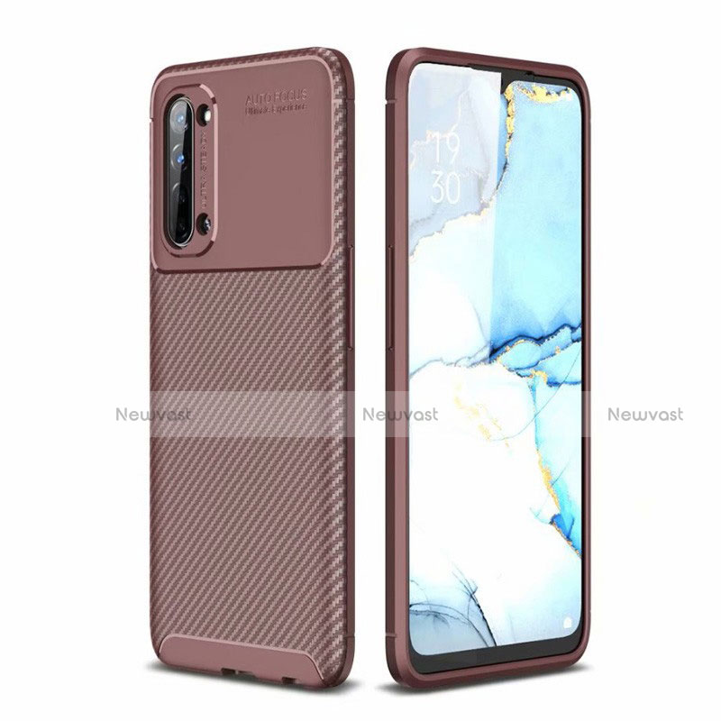 Silicone Candy Rubber TPU Twill Soft Case Cover for Oppo Reno3