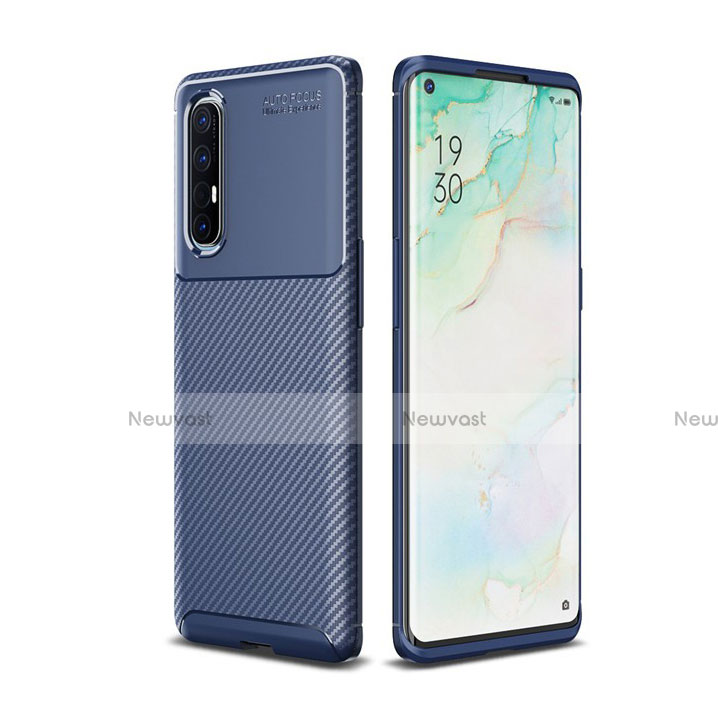 Silicone Candy Rubber TPU Twill Soft Case Cover for Oppo Reno3 Pro