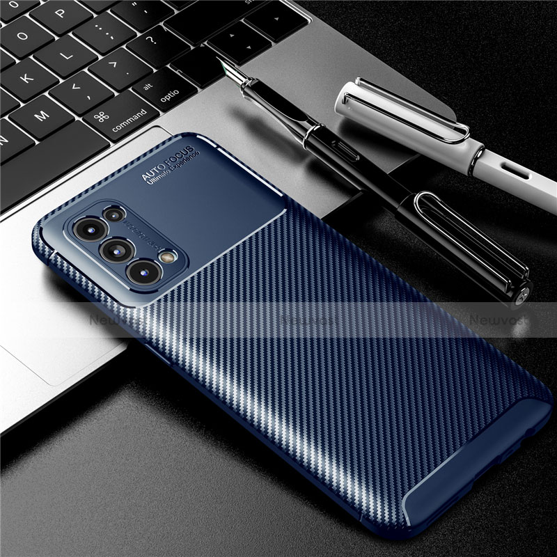 Silicone Candy Rubber TPU Twill Soft Case Cover for Oppo Reno5 5G