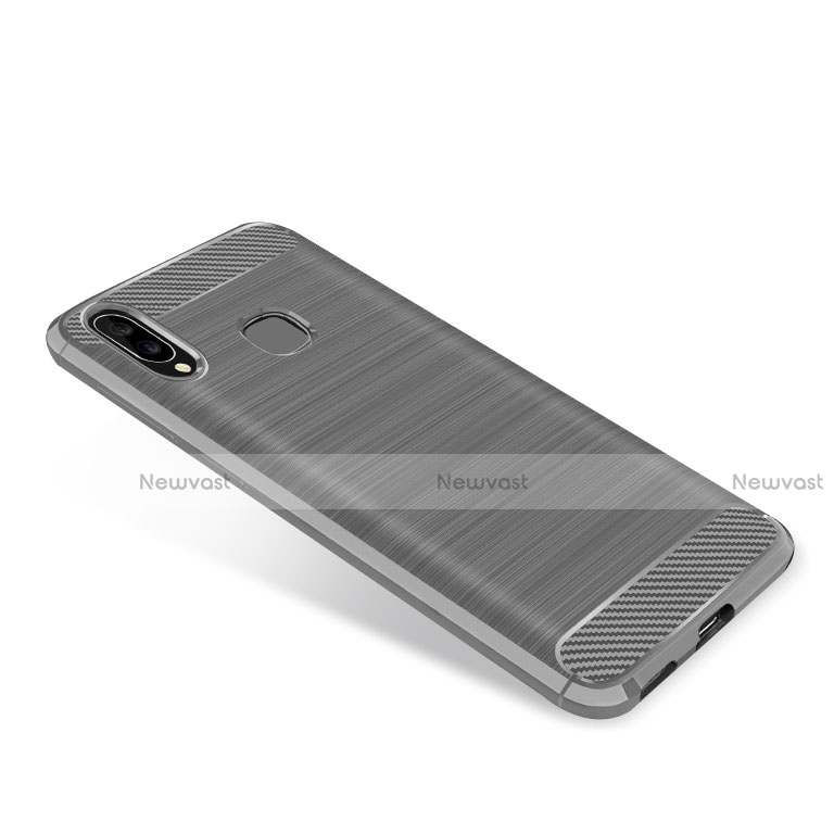 Silicone Candy Rubber TPU Twill Soft Case Cover for Samsung Galaxy A8 Star Gray