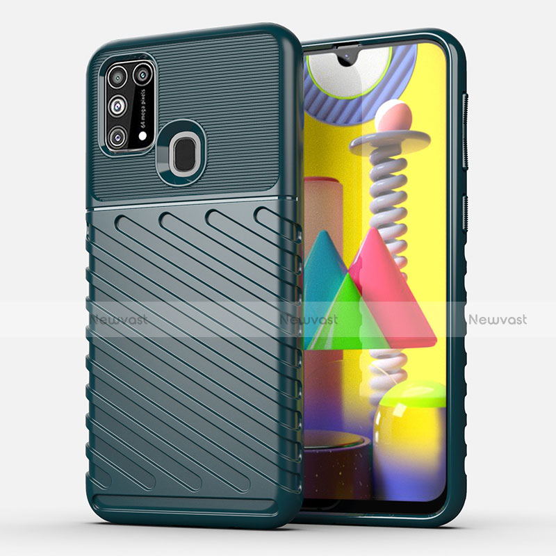 Silicone Candy Rubber TPU Twill Soft Case Cover for Samsung Galaxy M31