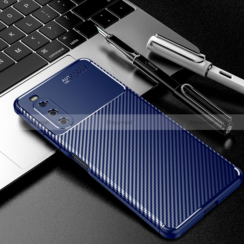 Silicone Candy Rubber TPU Twill Soft Case Cover for Sony Xperia 10 IV SOG07