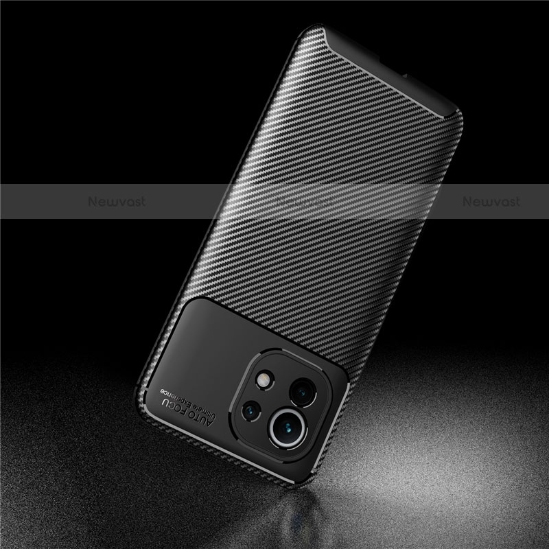 Silicone Candy Rubber TPU Twill Soft Case Cover for Xiaomi Mi 11 Lite 5G NE