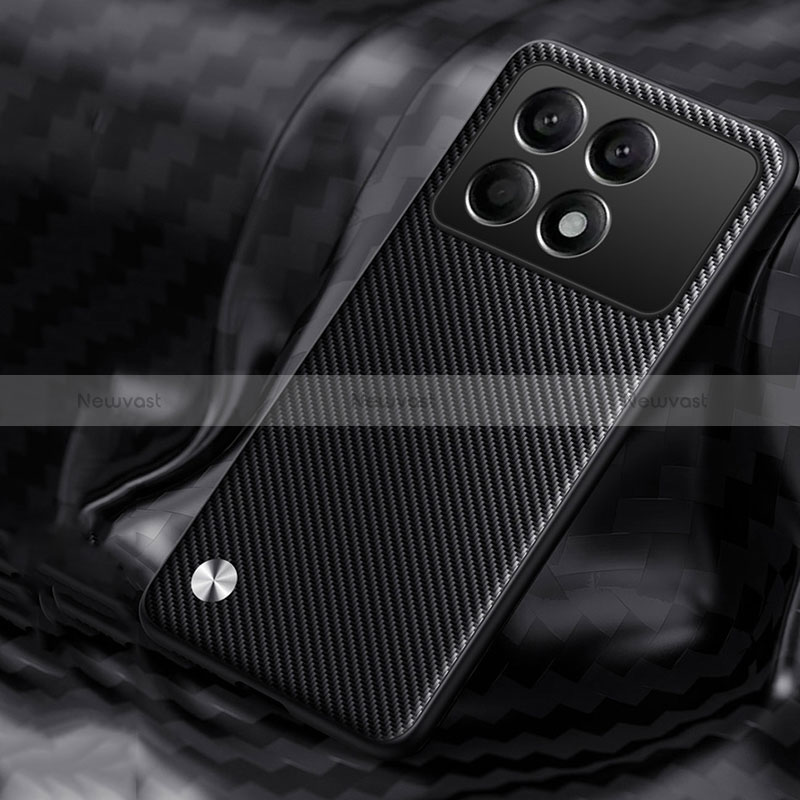 Silicone Candy Rubber TPU Twill Soft Case Cover for Xiaomi Redmi K70 Pro 5G Black