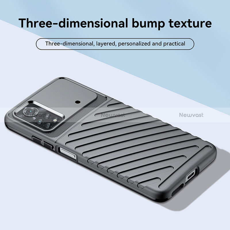 Silicone Candy Rubber TPU Twill Soft Case Cover MF1 for Xiaomi Poco X4 Pro 5G