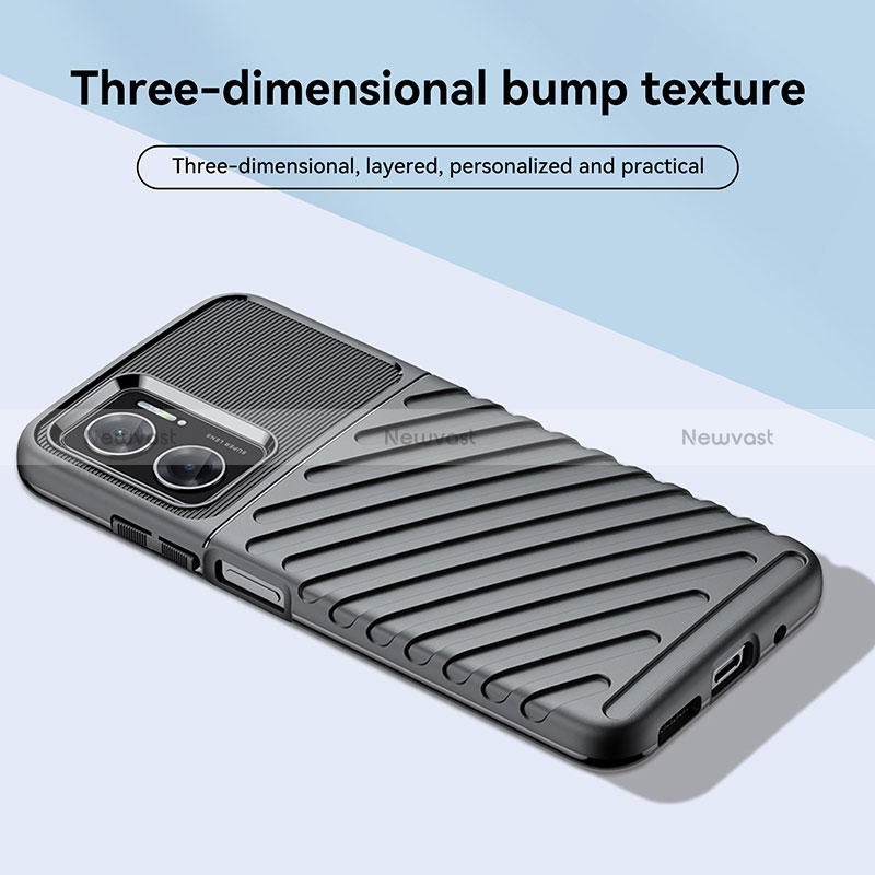 Silicone Candy Rubber TPU Twill Soft Case Cover MF1 for Xiaomi Redmi 10 5G