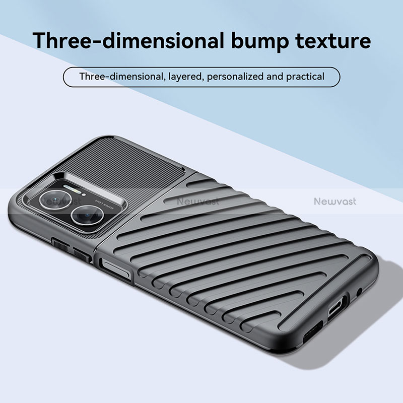 Silicone Candy Rubber TPU Twill Soft Case Cover MF1 for Xiaomi Redmi 11 Prime 5G