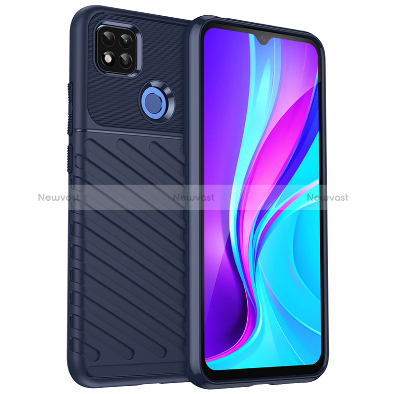 Silicone Candy Rubber TPU Twill Soft Case Cover MF1 for Xiaomi Redmi 9 Activ