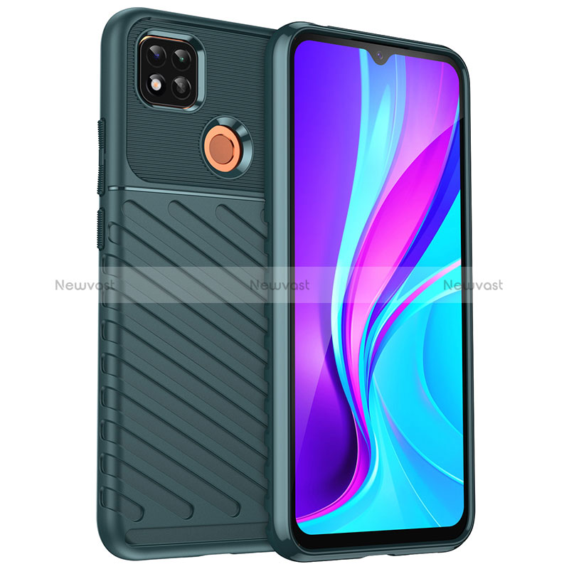 Silicone Candy Rubber TPU Twill Soft Case Cover MF1 for Xiaomi Redmi 9 Activ