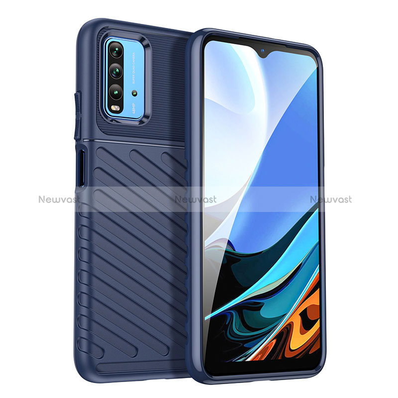 Silicone Candy Rubber TPU Twill Soft Case Cover MF1 for Xiaomi Redmi 9 Power