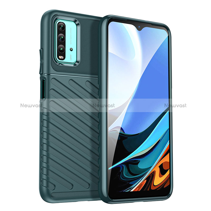 Silicone Candy Rubber TPU Twill Soft Case Cover MF1 for Xiaomi Redmi 9T 4G