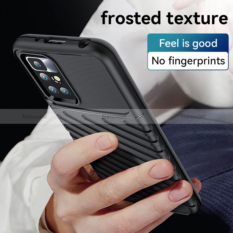 Silicone Candy Rubber TPU Twill Soft Case Cover MF1 for Xiaomi Redmi Note 11 4G (2021)