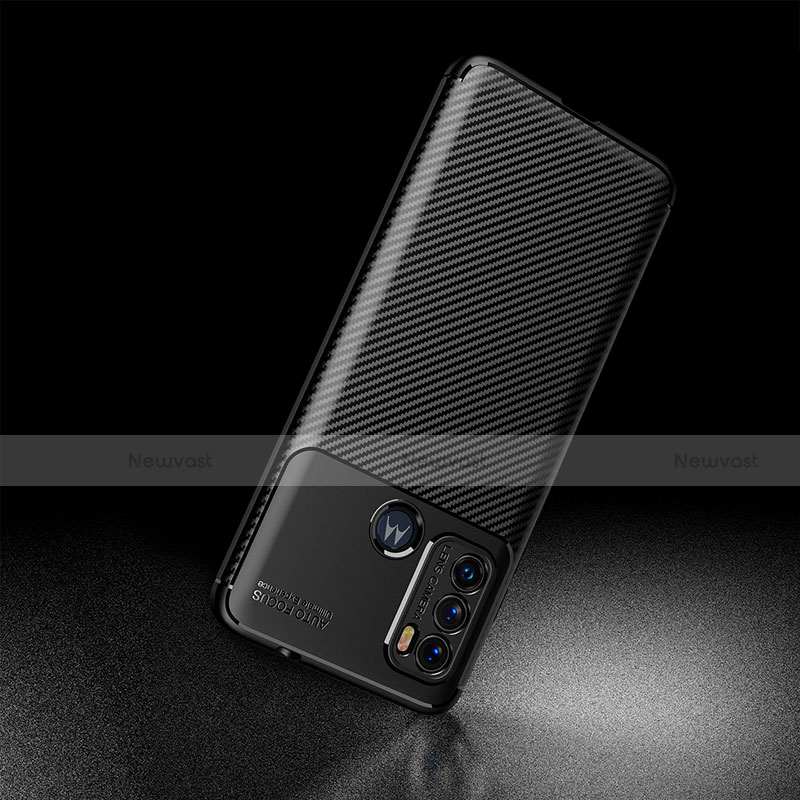 Silicone Candy Rubber TPU Twill Soft Case Cover S01 for Motorola Moto G40 Fusion