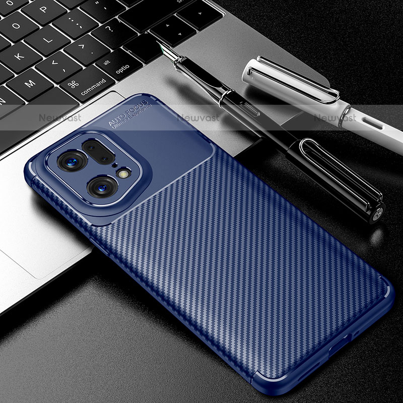 Silicone Candy Rubber TPU Twill Soft Case Cover S01 for Oppo Find X5 Pro 5G