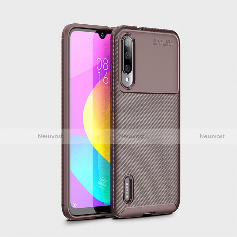 Silicone Candy Rubber TPU Twill Soft Case Cover S01 for Xiaomi Mi A3