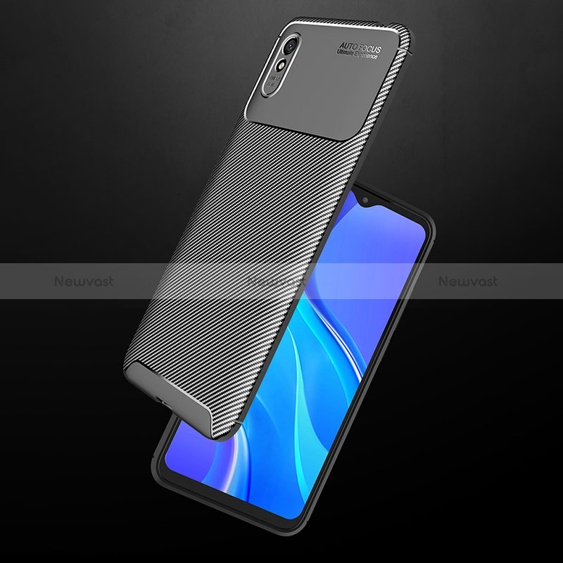 Silicone Candy Rubber TPU Twill Soft Case Cover S02 for Xiaomi Redmi 9i