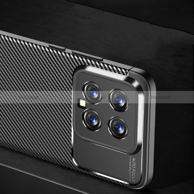 Silicone Candy Rubber TPU Twill Soft Case Cover T01 for Xiaomi Mi 14 Pro 5G Black