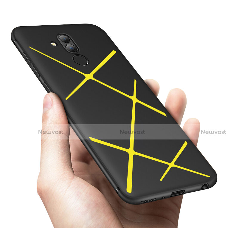 Silicone Candy Rubber TPU Twill Soft Case Cover T04 for Huawei Mate 20 Lite