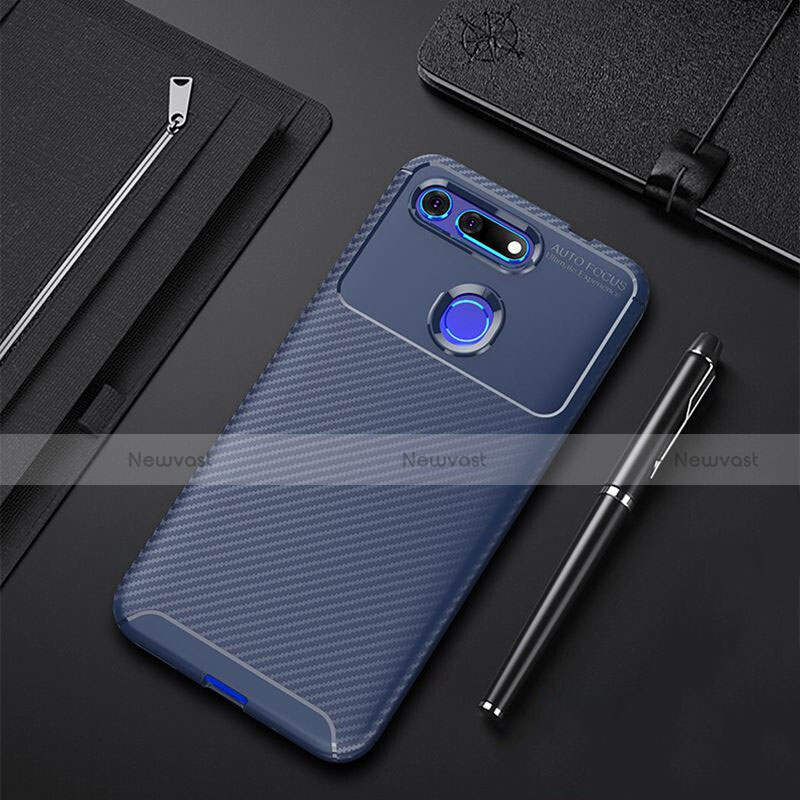 Silicone Candy Rubber TPU Twill Soft Case Cover Y01 for Huawei Honor V20