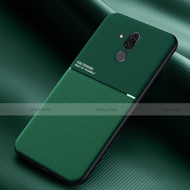 Silicone Candy Rubber TPU Twill Soft Case Cover Y01 for Huawei Mate 20 Lite Green