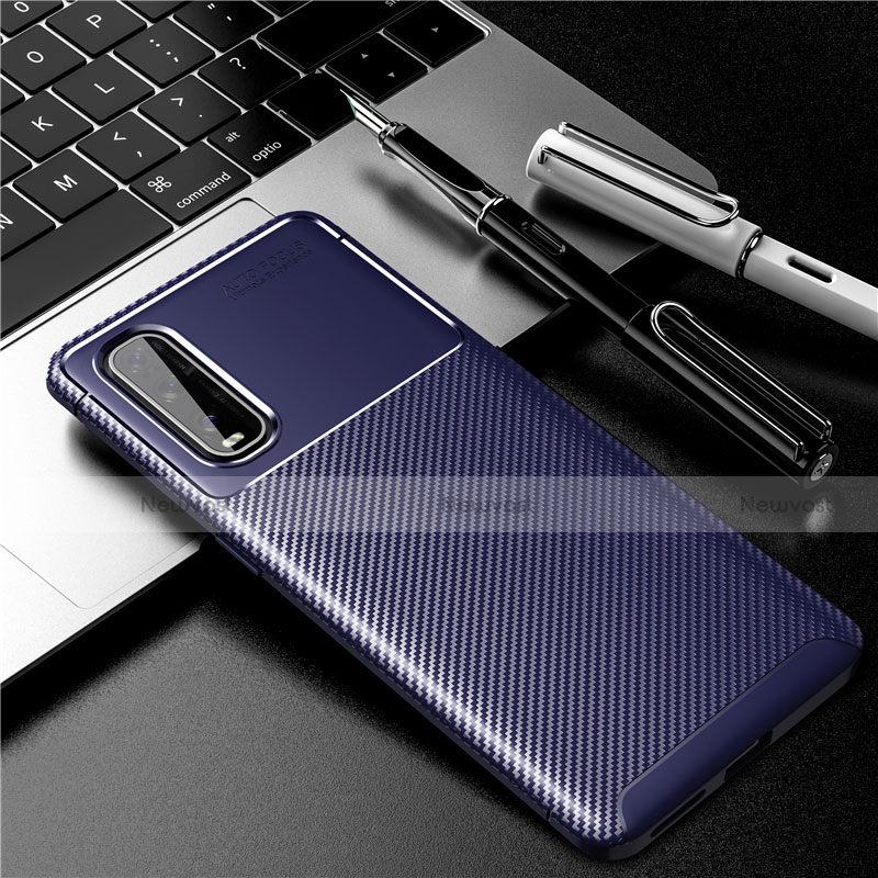 Silicone Candy Rubber TPU Twill Soft Case Cover Y01 for Oppo Find X2