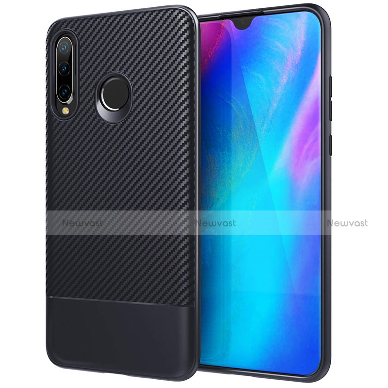 Silicone Candy Rubber TPU Twill Soft Case Cover Y02 for Huawei P30 Lite