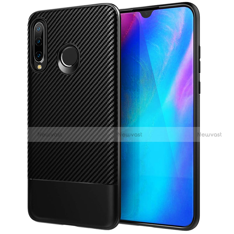 Silicone Candy Rubber TPU Twill Soft Case Cover Y02 for Huawei P30 Lite New Edition