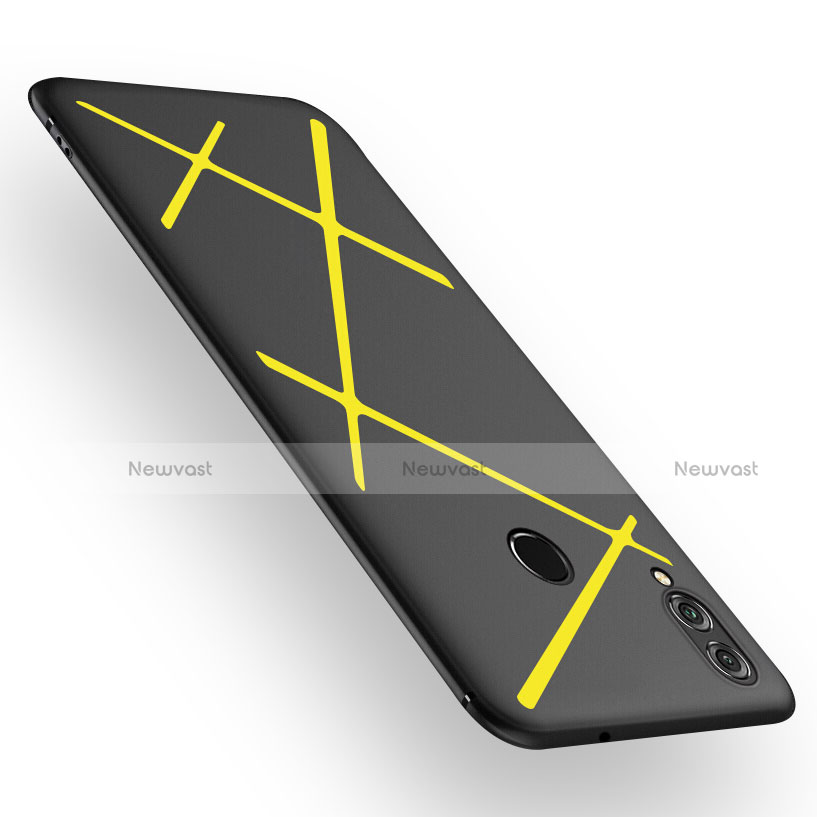 Silicone Candy Rubber TPU Twill Soft Case for Huawei Honor 8X Yellow