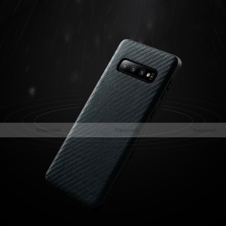 Silicone Candy Rubber TPU Twill Soft Case for Samsung Galaxy S10 5G Black