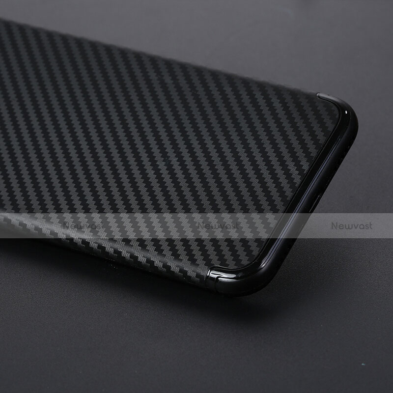 Silicone Candy Rubber TPU Twill Soft Case Z01 for Apple iPhone 8 Black