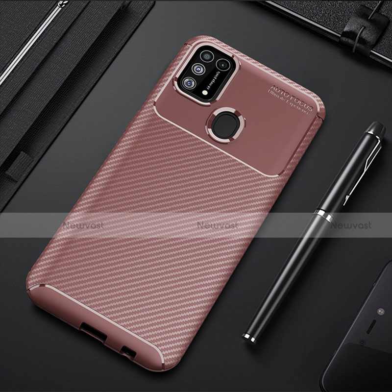 Silicone Candy Rubber TPU Twill Soft T01 Case Cover for Samsung Galaxy M31