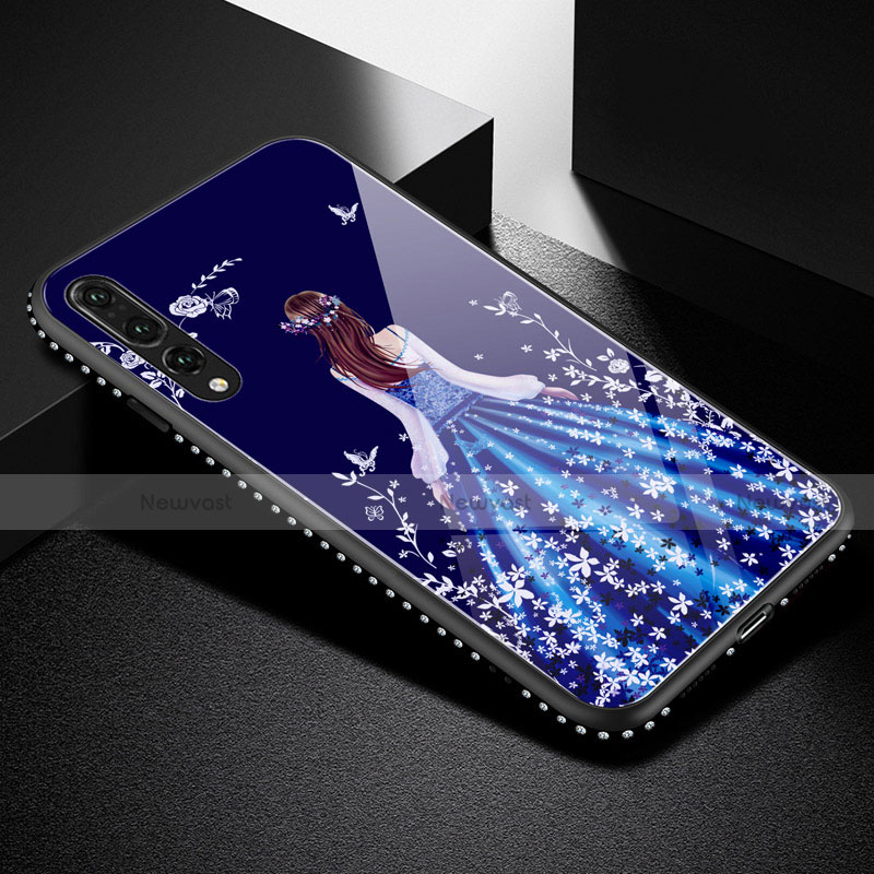 Silicone Frame Dress Party Girl Mirror Case Cover for Huawei P20 Pro