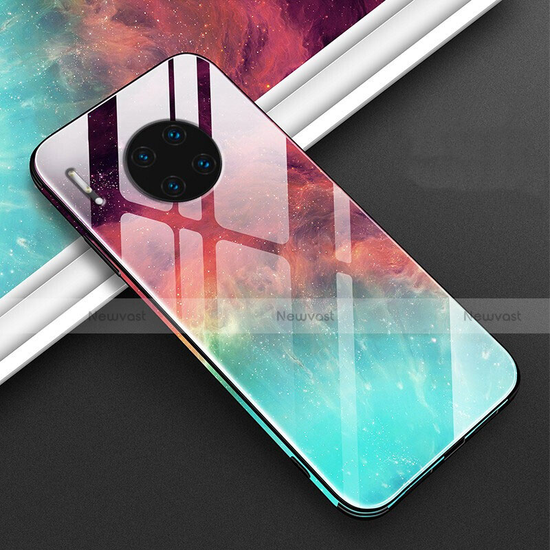 Silicone Frame Fashionable Pattern Mirror Case Cover C01 for Huawei Mate 30