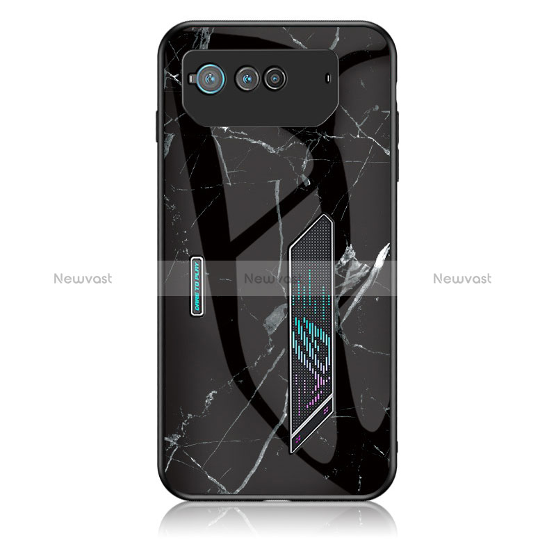 Silicone Frame Fashionable Pattern Mirror Case Cover for Asus ROG Phone 6