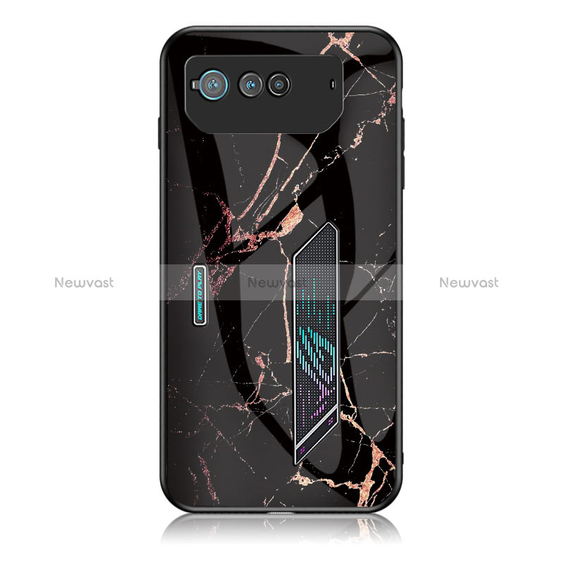 Silicone Frame Fashionable Pattern Mirror Case Cover for Asus ROG Phone 6