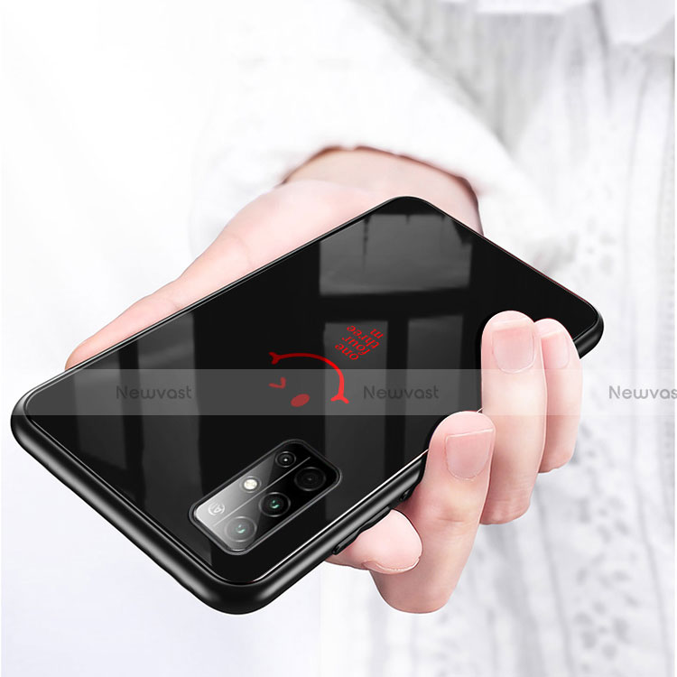 Silicone Frame Fashionable Pattern Mirror Case Cover for Huawei Honor 30S