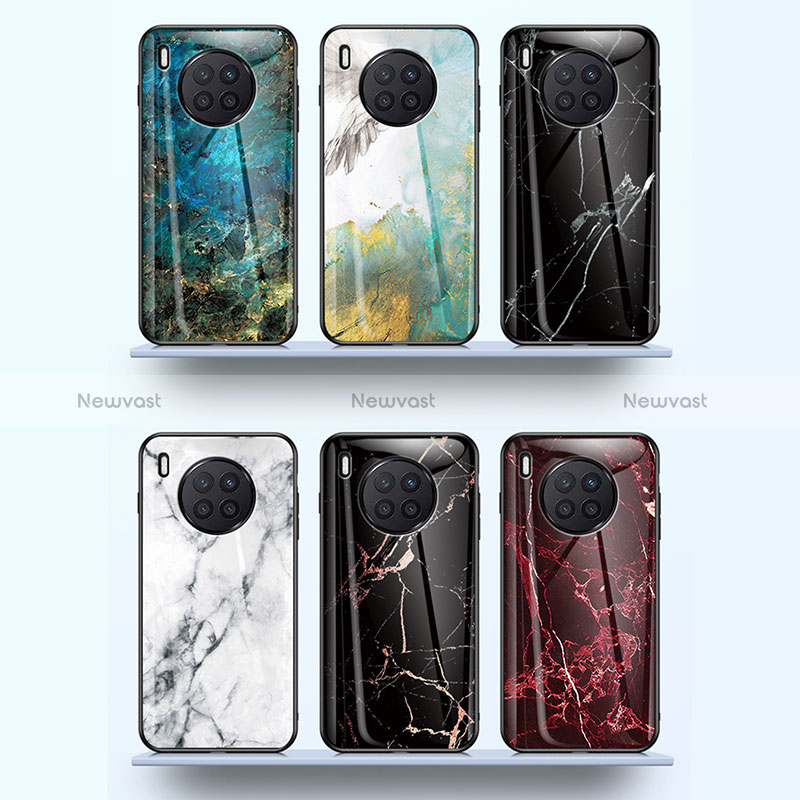 Silicone Frame Fashionable Pattern Mirror Case Cover for Huawei Honor 50 Lite