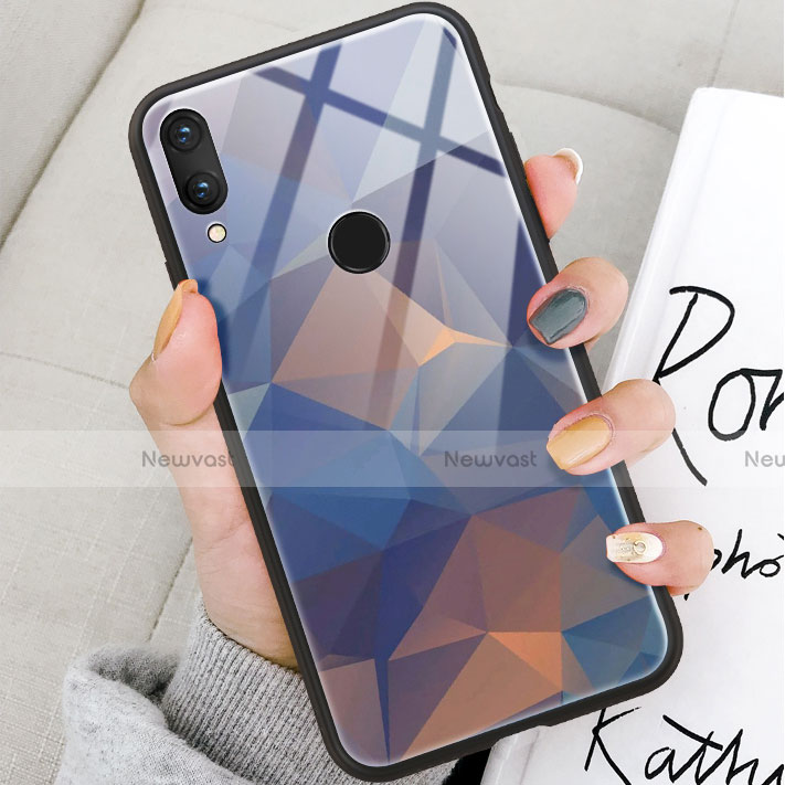 Silicone Frame Fashionable Pattern Mirror Case Cover for Huawei Honor View 10 Lite