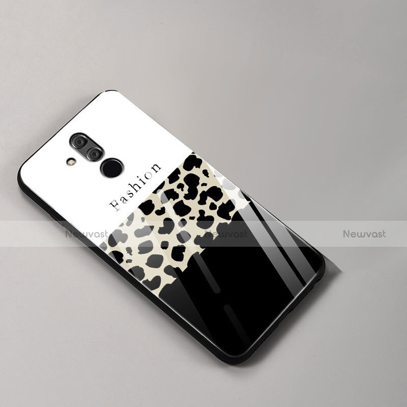 Silicone Frame Fashionable Pattern Mirror Case Cover for Huawei Mate 20 Lite Colorful