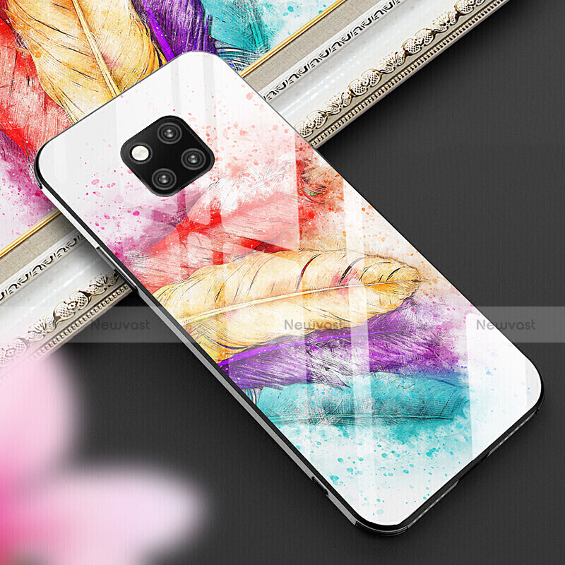 Silicone Frame Fashionable Pattern Mirror Case Cover for Huawei Mate 20 Pro Mixed