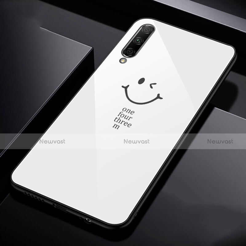 Silicone Frame Fashionable Pattern Mirror Case Cover for Huawei P Smart Pro (2019)