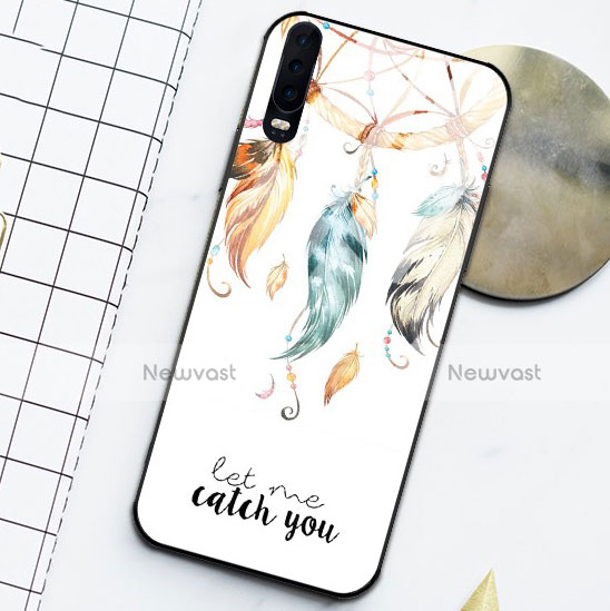 Silicone Frame Fashionable Pattern Mirror Case Cover for Huawei P30