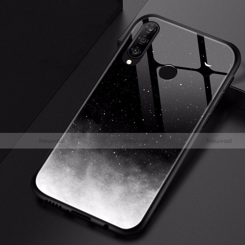 Silicone Frame Fashionable Pattern Mirror Case Cover for Huawei P30 Lite XL
