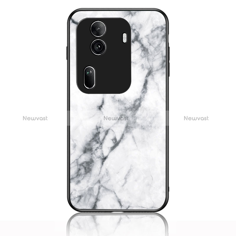 Silicone Frame Fashionable Pattern Mirror Case Cover for Oppo Reno11 Pro 5G