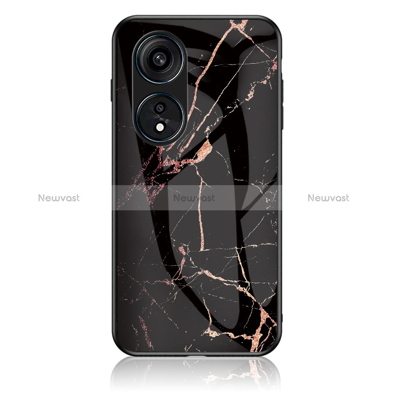 Silicone Frame Fashionable Pattern Mirror Case Cover for Oppo Reno8 T 4G