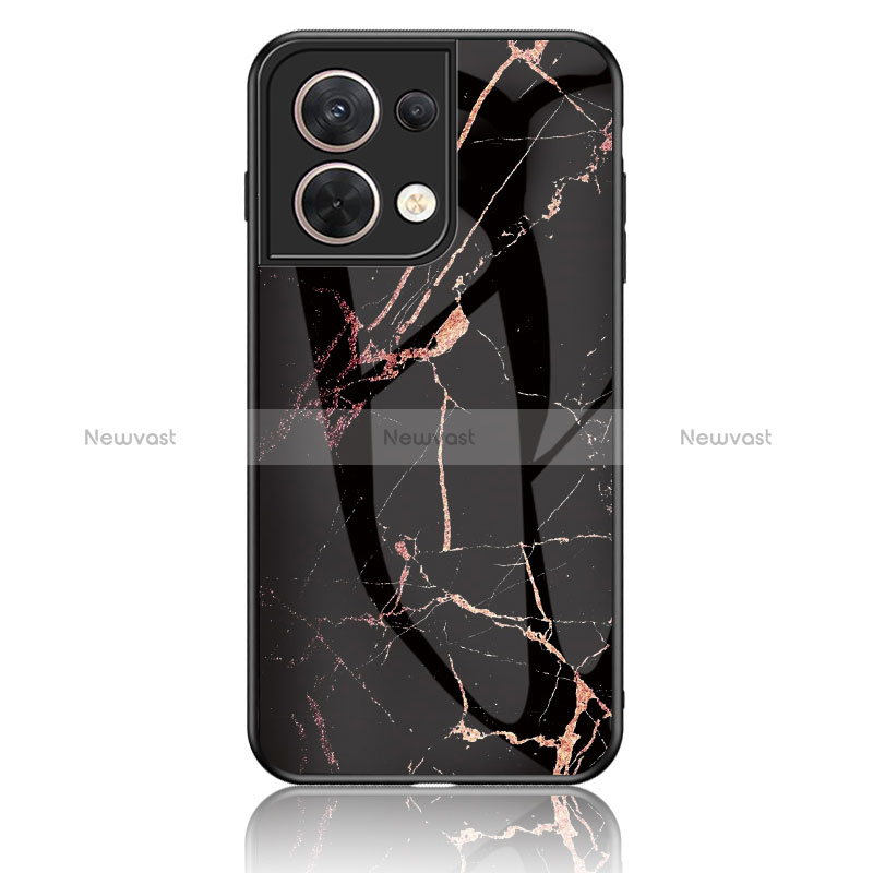 Silicone Frame Fashionable Pattern Mirror Case Cover for Oppo Reno9 5G